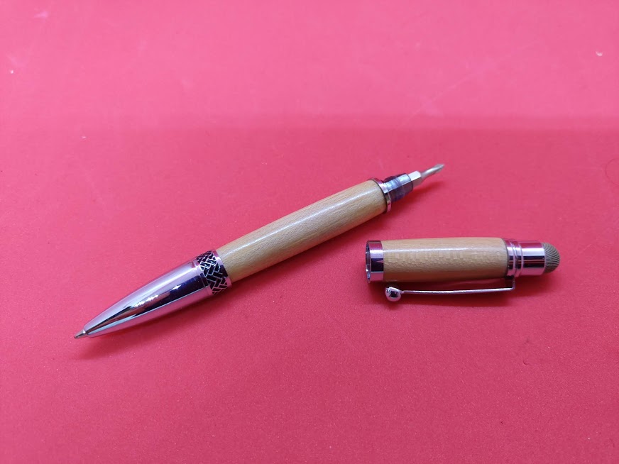 Canadian Maple Hand Turned Stylus/ Tool Pen