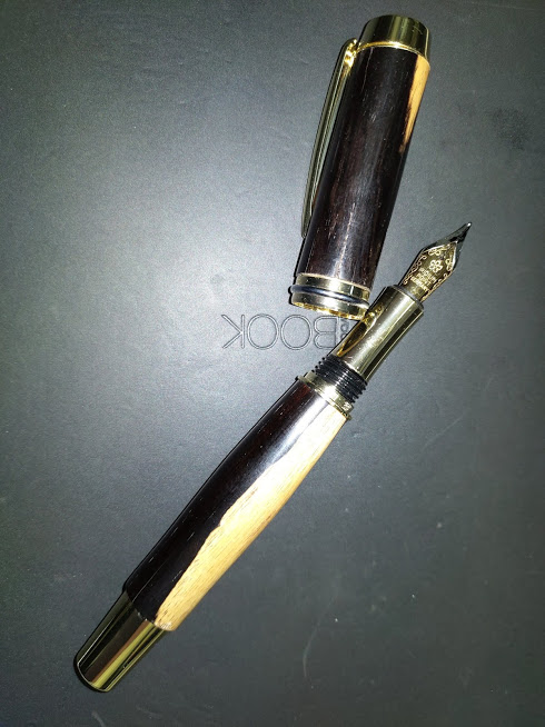African Blackwood Hand Turned Executive Fountain Pen