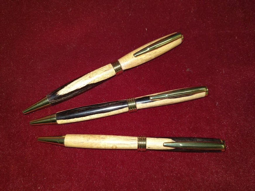 African Blackwood Hand Turned Pen Selection